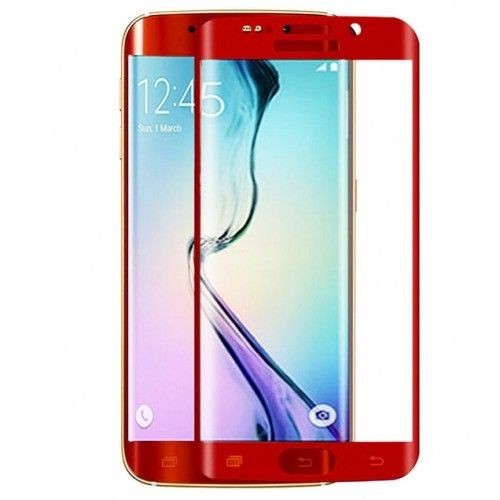 Folie Silicon Curbata Samsung Galaxy S6 Edge Rosu