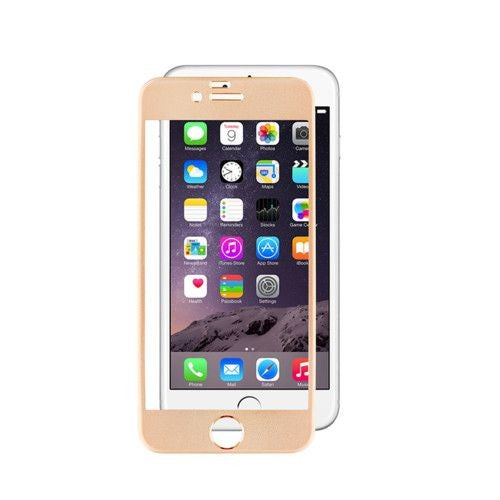 Folie Sticla Securizata Kadeny, 9H, Transparenta HD, pentru Apple iPhone 6/6S Auriu