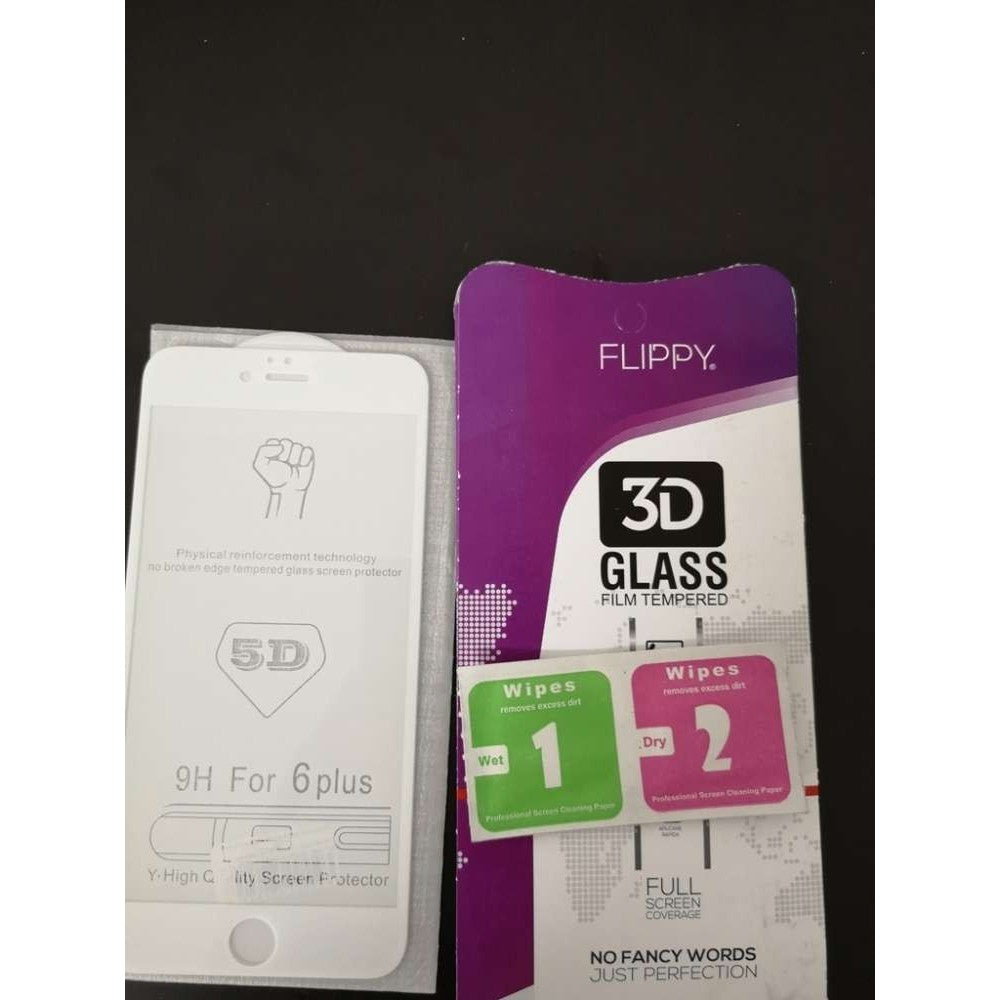 Folie Sticla Apple iPhone 6 Plus Kaveny® 4D/5D Alb