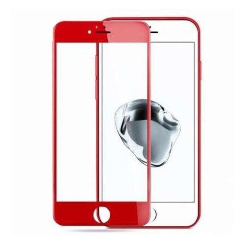 Folie Sticla Securizata Kadeny, 9H, Transparenta HD, pentru Apple iPhone 7 3D Rosu