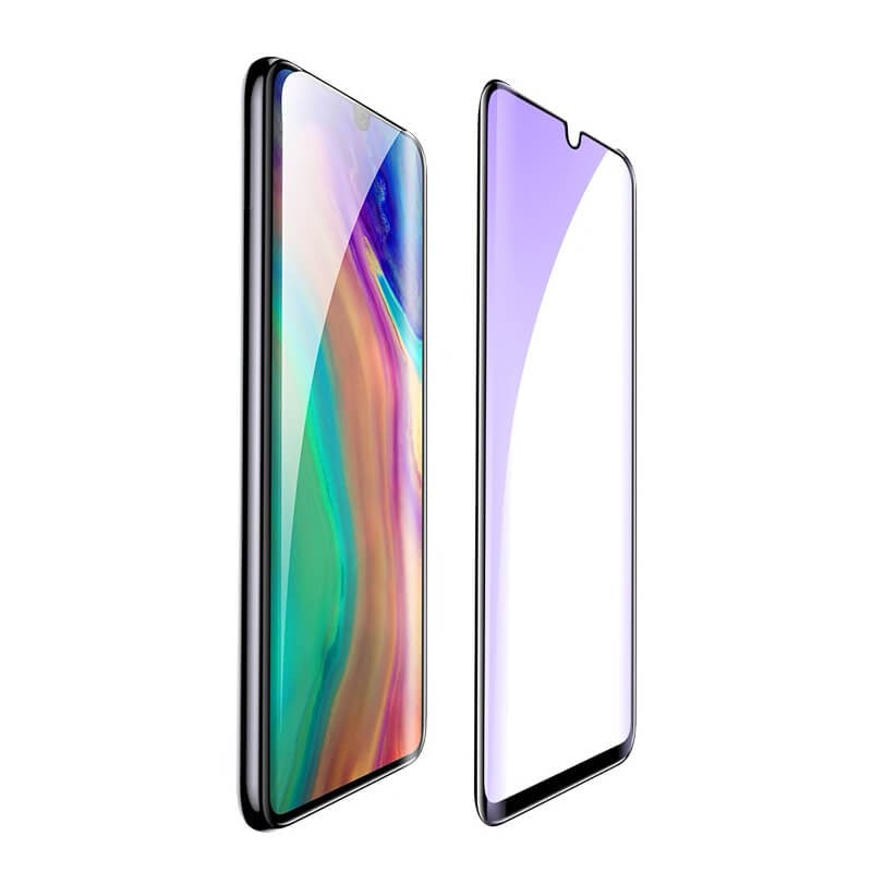 Folie Sticla Curbata, compatibila cu Huawei P30 Pro Full Face Negru, Kaveny
