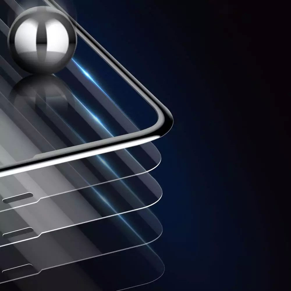 Folie Sticla Securizata Curbata Kadeny pentru Samsung Galaxy Note 10 Plus, 9H, Transparenta HD, Lipici pe toata suprafata, Contur Negru