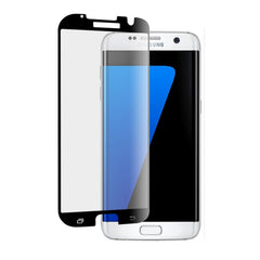 Folie Sticla Securizata Curbata Kadeny pentru Samsung S7 Edge, 9H, lipici margine, contur negru