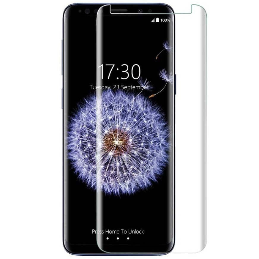 Folie Sticla Securizata Kadeny, 9H, Transparenta HD, Curbata pentru Samsung Galaxy S9 Plus Transparent