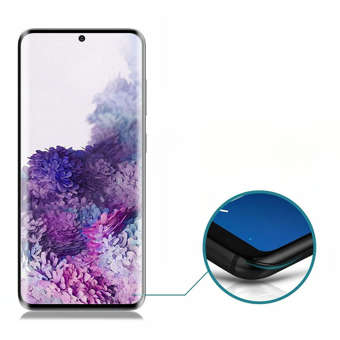 Folie Sticla Curbata, compatibila cu Samsung S20 Plus, Kaveny