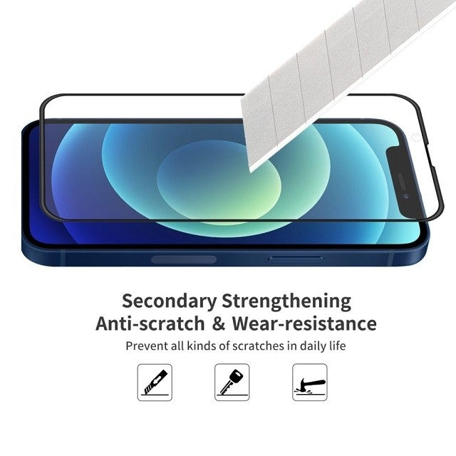 Folie Sticla Kaveny® compatibila cu Apple iPhone 14 Plus / 13 Pro Max 111D Negru