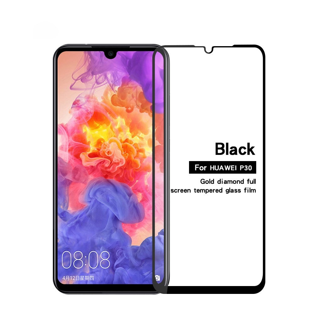 Folie Sticla Kaveny® compatibila cu Huawei Ascend P30 111D Negru