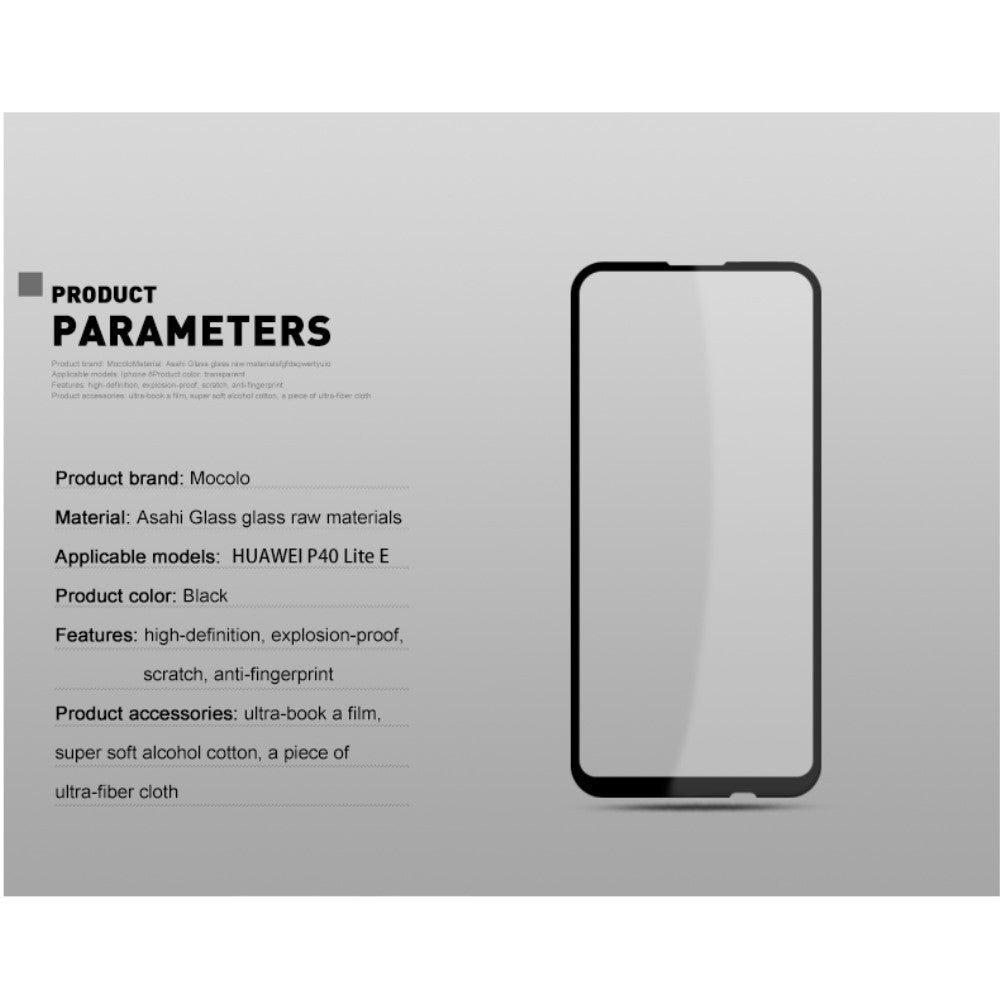 Folie Sticla Kaveny® compatibila cu Huawei Y7P 2020 111D Negru