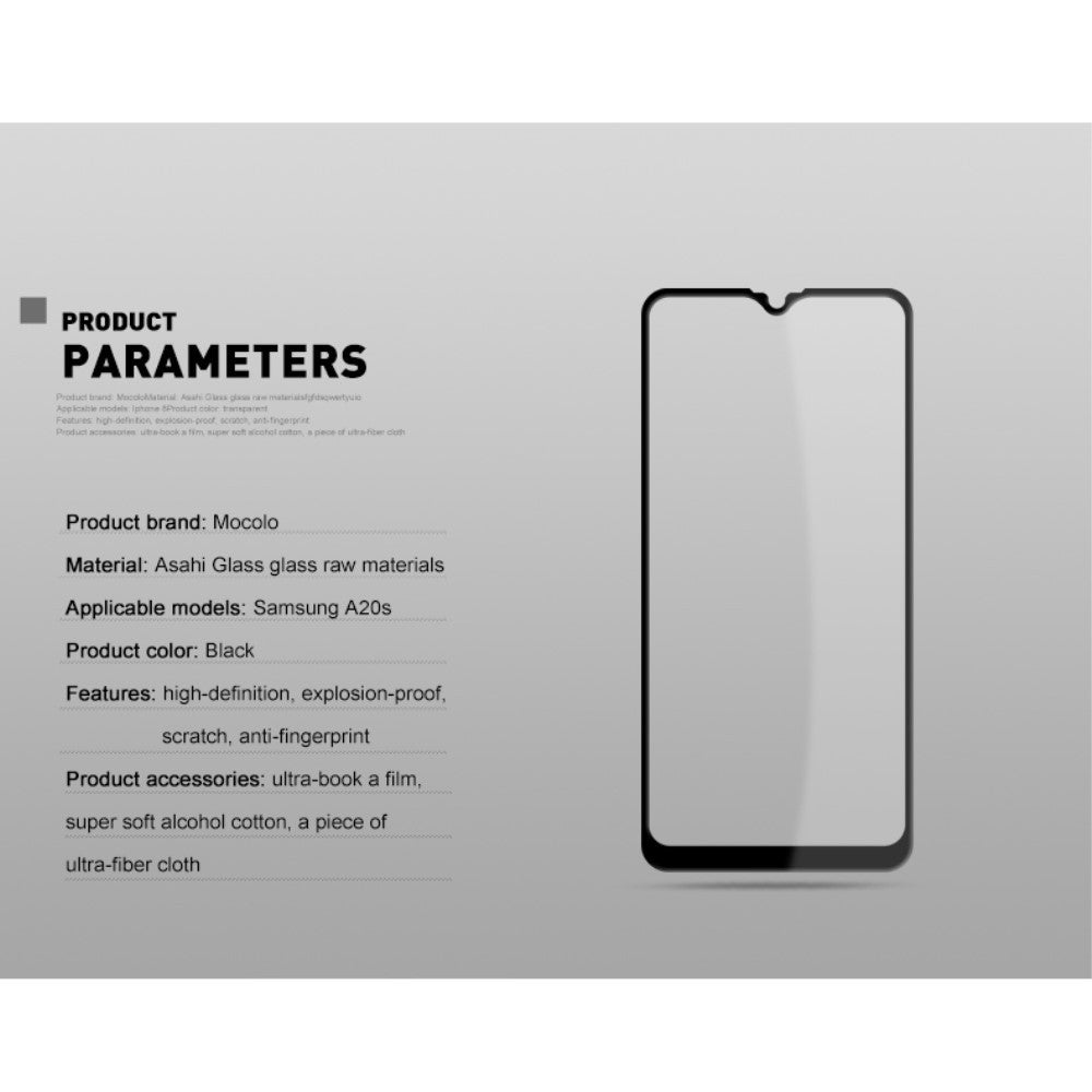 Folie Sticla Kaveny® compatibila cu Samsung A20S 111D Negru