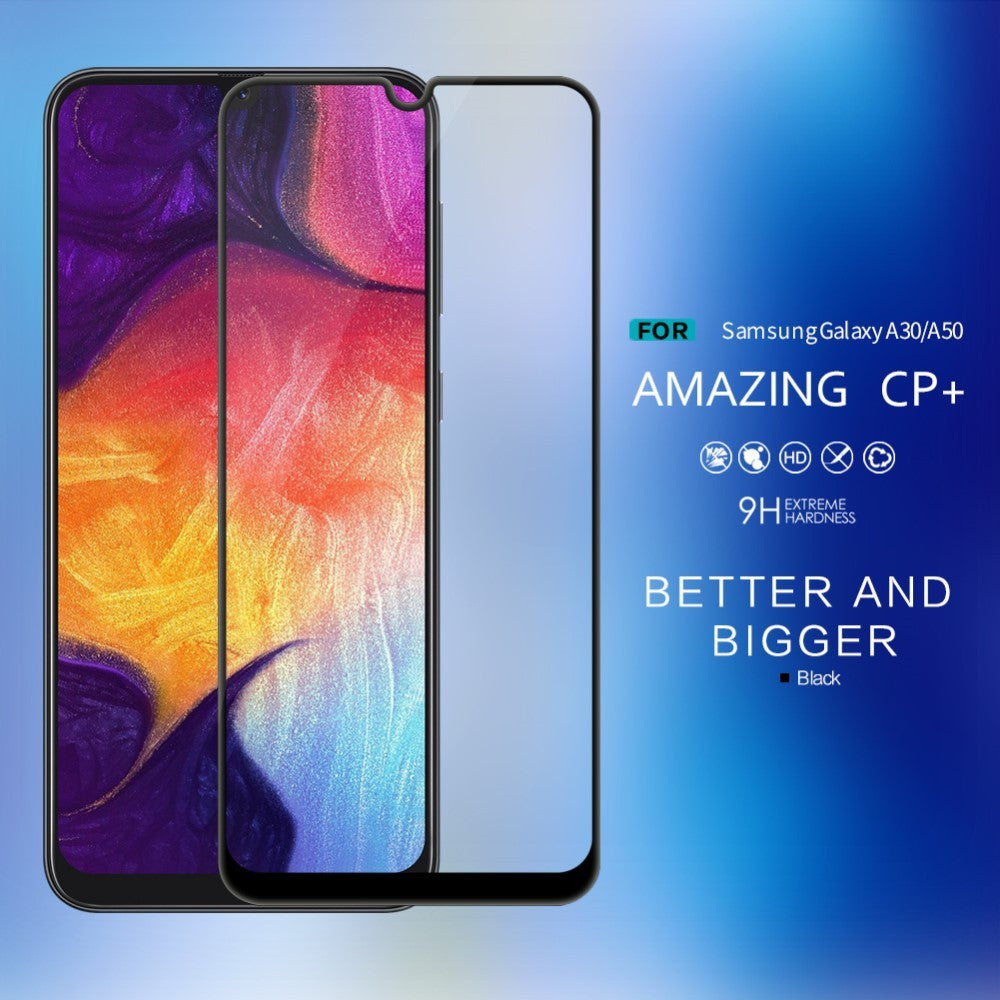 Folie Sticla Kaveny® compatibila cu Samsung Galaxy A30/A50 111D Negru