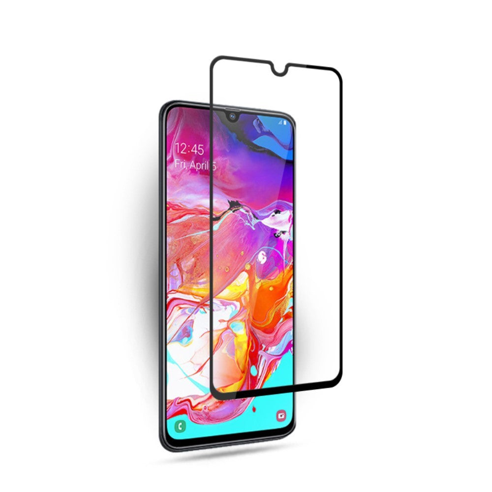 Folie de Protectie, Kaveny, compatibil cu Samsung Galaxy A70, 111D, Sticla Securizata, Negru