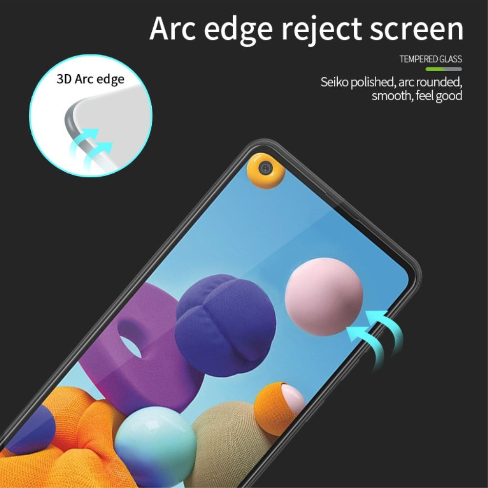 Folie Sticla Kaveny® pentru Samsung A21S 111D Negru