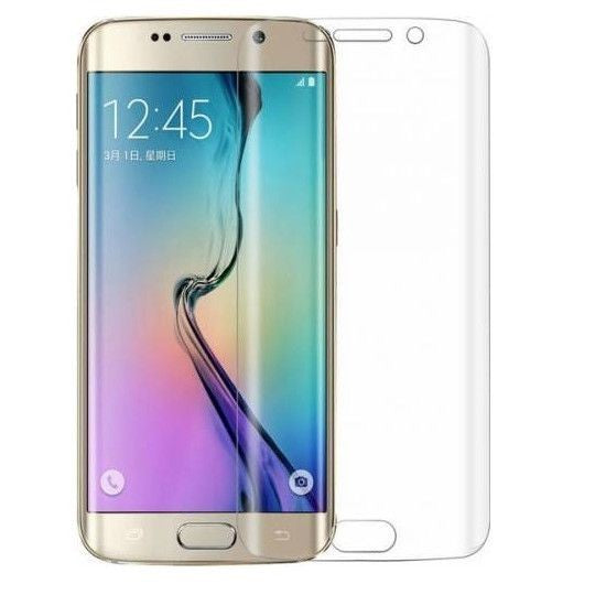 Folie Sticla Securizata Kaveny, 9H, Transparenta HD, pentru Samsung Galaxy S6 Edge Plus Curbata Alb