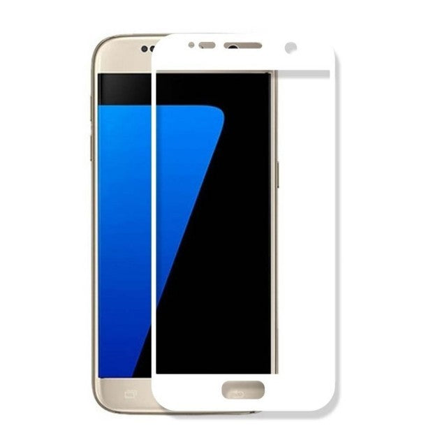 Folie Sticla Samsung Galaxy S7 Full Face Alb