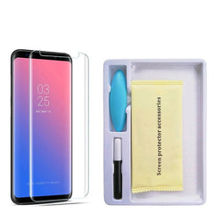 Folie Sticla Securizata , Kaveny , compatibila cu Samsung Galaxy S9, Full Glue Nano Water, Transparent