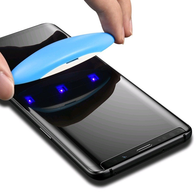 Folie Sticla Securizata , Kaveny , compatibila cu Samsung Galaxy S9, Full Glue Nano Water, Transparent