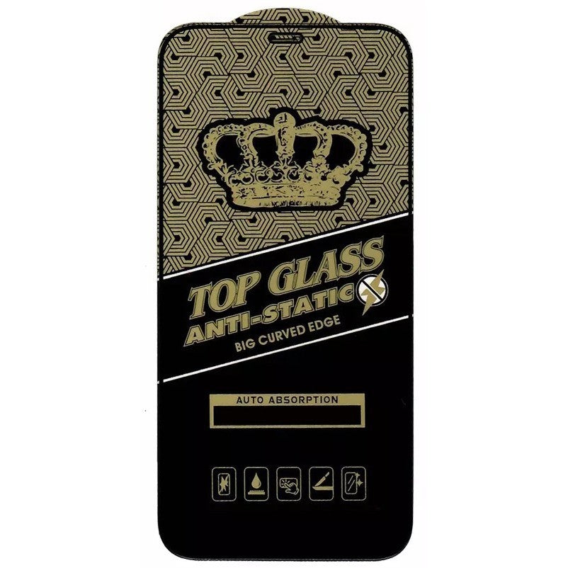 Folie Sticla securizata electrostatica Kaveny pentru Samsung A12, Sticla ESD, Top Glass, Anti-static, Negru
