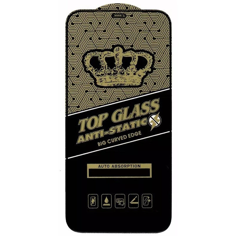 Folie Sticla securizata electrostatica Kaveny pentru Samsung A21S, Sticla ESD, Top Glass, Anti-static, Negru