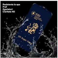 Folie Sticla securizata electrostatica Kaveny pentru Xiaomi Redmi 12C , Sticla ESD, Top Glass, Anti-static, Negru