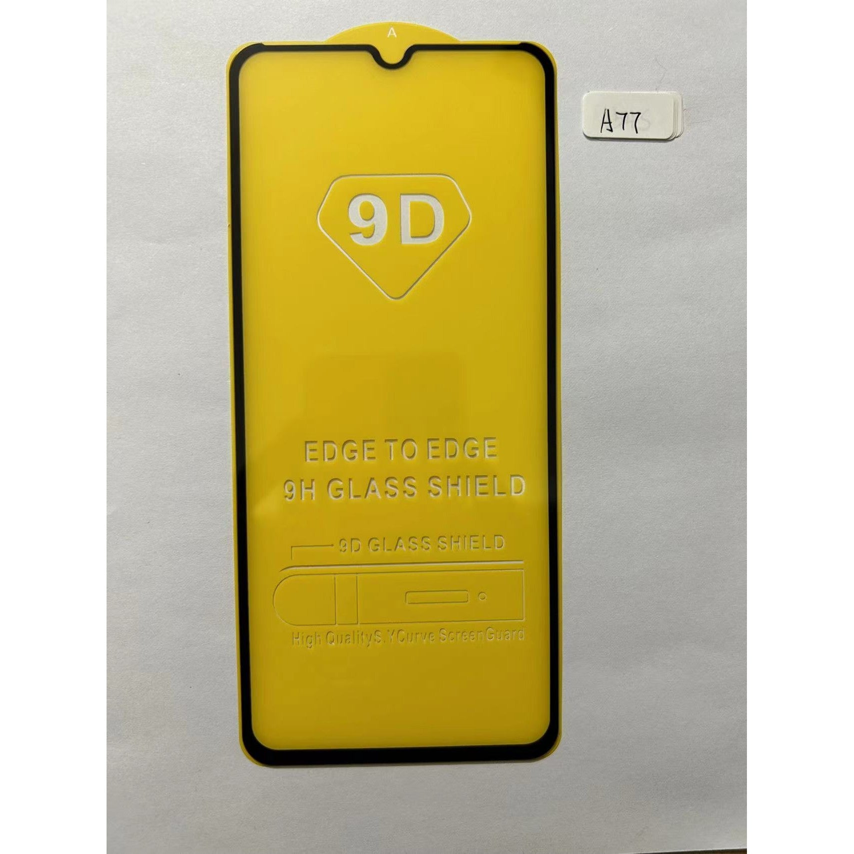 Folie Sticla Securizata Kaveny compatibil cu Oppo A77, Full Glue Negru