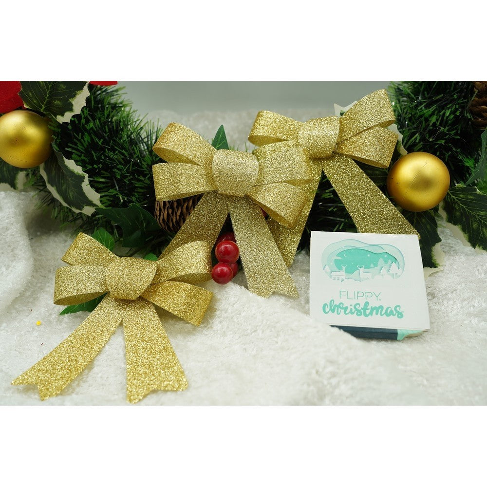 Funda pentru brad, Aurie, 11 x 14 cm, din poliester, Kadeny