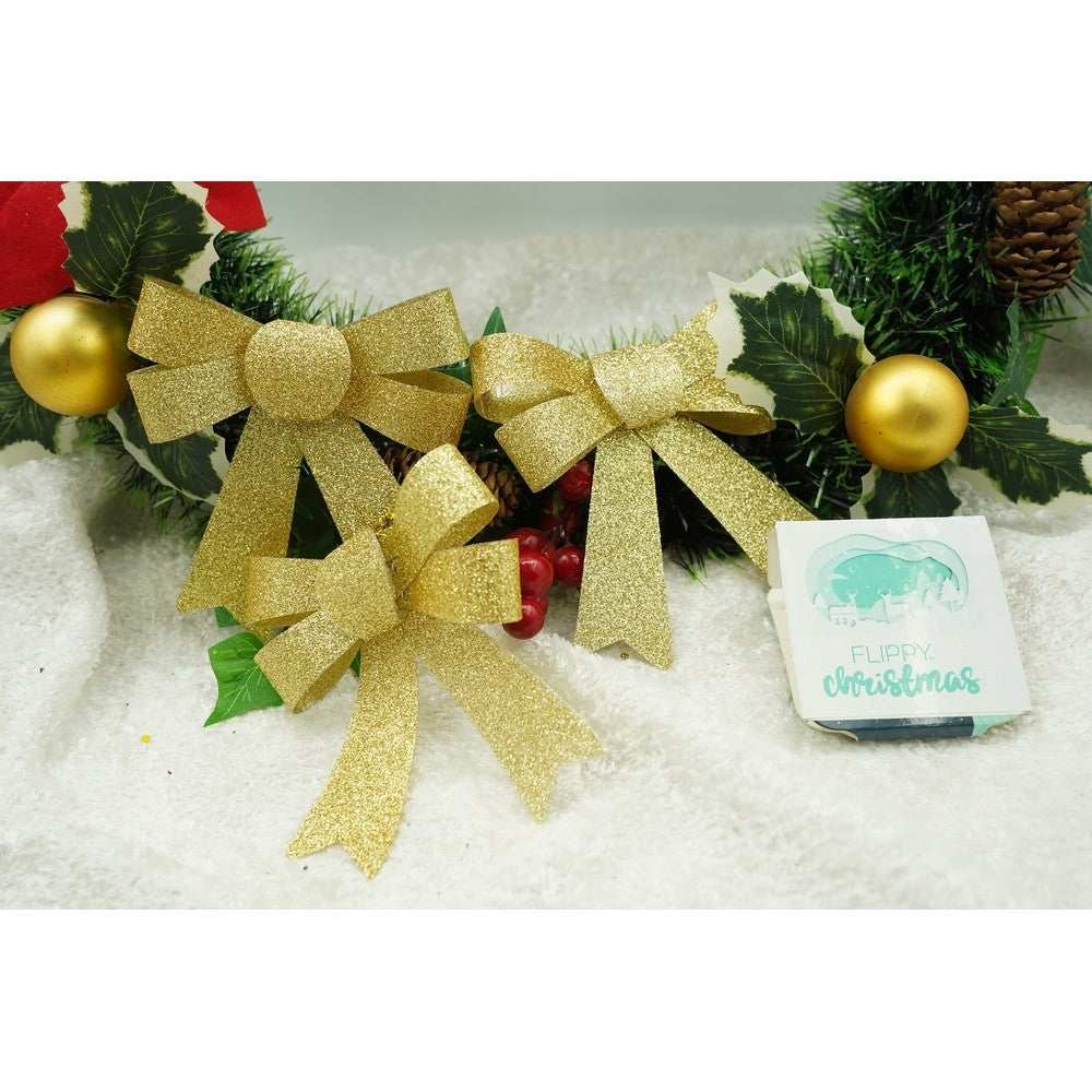 Funda pentru brad, Aurie, 11 x 14 cm, din poliester, Kadeny