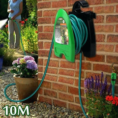 Furtun Portabil de Udare pentru Gradina, Kadeny, pentru Gradina Uz Casnic, cu Duza de udare, 7 pozitii de Udare, Furtun 10 metri Lungime, Verde