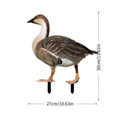 Decoratiune de Gradina, Kadeny, Model Gasca Salbatica, Tip Placa, Grosime 3 mm, Fata-Verso, 27 x 30 cm, Maro