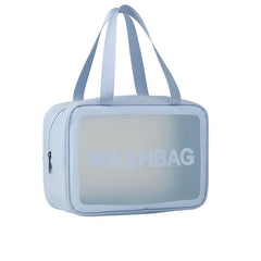 Geanta Cosmetice de Voiaj, Kadeny, Impermeabila, Translucida Mata, 26 x 15 x 10 cm, Albastru