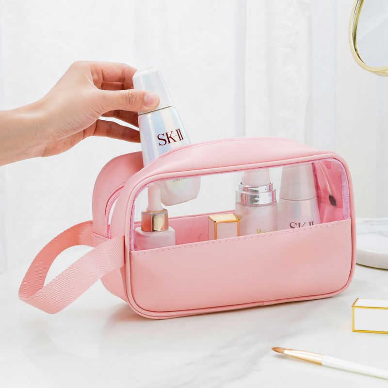 Geanta cosmetice Kaveny, pentru voiaj sau organizare, 22 x 12 x 8 cm, roz