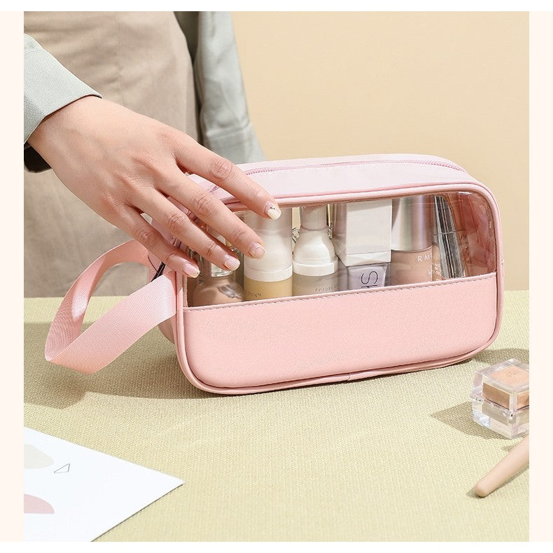 Geanta cosmetice Kaveny, pentru voiaj sau organizare, 22 x 12 x 8 cm, roz
