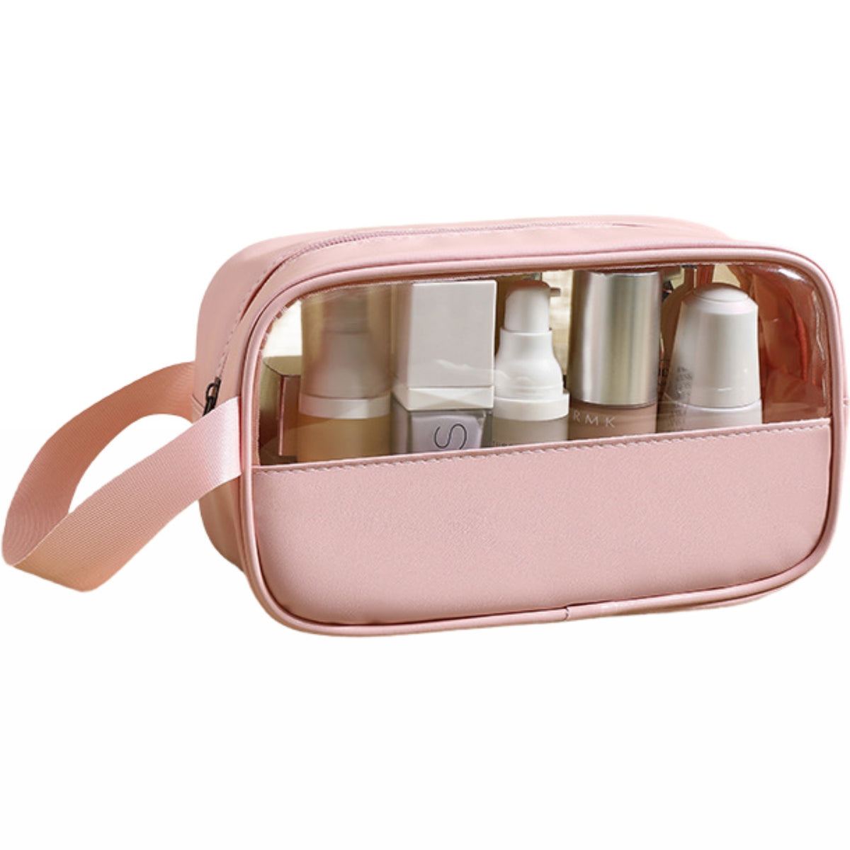 Geanta cosmetice Kaveny, pentru voiaj sau organizare, 22 x 12 x 8 cm, roz