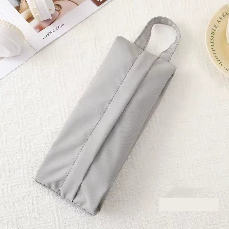 Geanta de Depozitare, Kadeny, Pentru Haine Mici, Lenjerie, Sosete, Cosmetice, Impermeabila, cu Maner, 10x20x3 cm, Gri