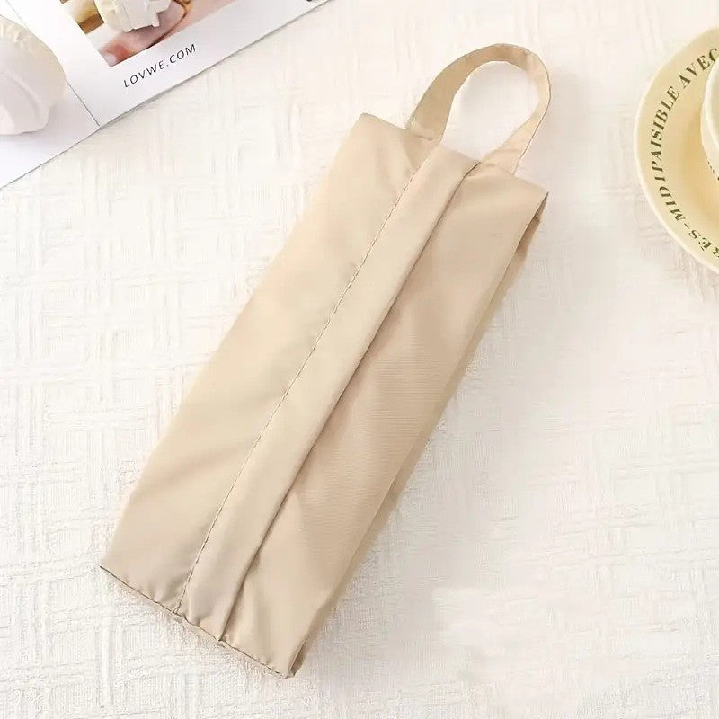 Geanta de Depozitare, Kadeny, Pentru Haine Mici, Lenjerie, Sosete, Cosmetice, Impermeabila, cu Maner, 10x20x3 cm, Crem