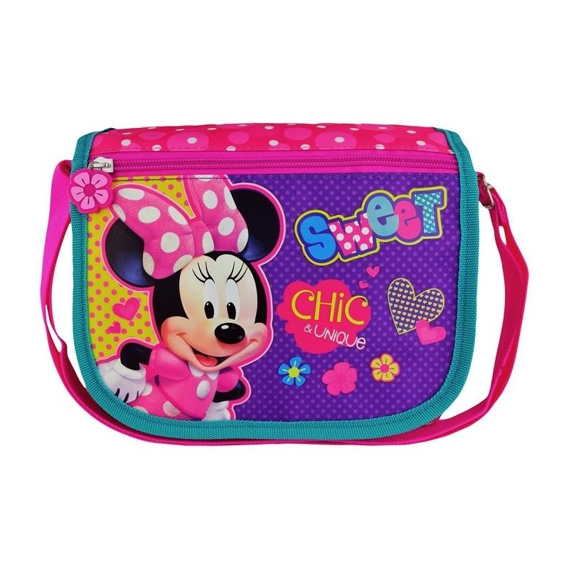 Gentuta de umar St.Majewski Minnie Mouse 203916, cu buline albe, pentru fetite, roz, 22.5cm