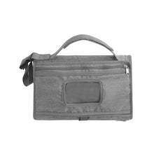 Geanta Multifunctionala, Kaveny, Tip Aleza de Schimbat Scutece, Impermeabila, din Panza Oxford, cu Buzunare, Usor de Agatat, 30 x 20 cm, Gri