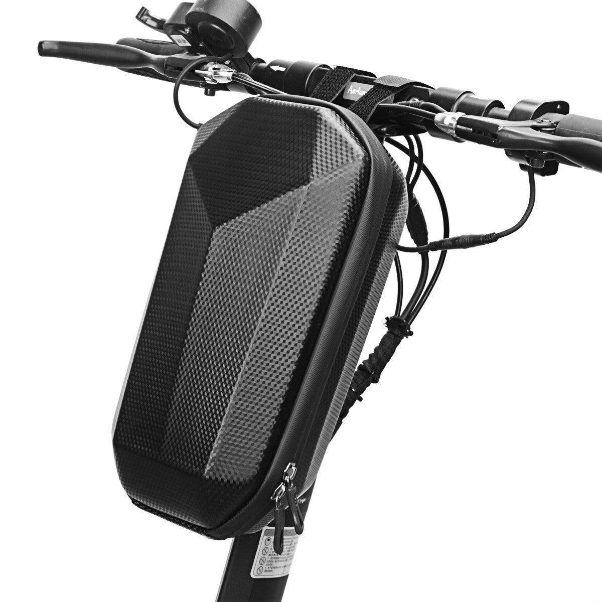 Geanta pentru Trotineta Electrica, Kaveny, Hard Shell de 4 L, Geanta Frontala pentru Bicicleta, Impermiabila Rigida pentru Bicicleta, 30 x 15.5 x 13 cm, Negru