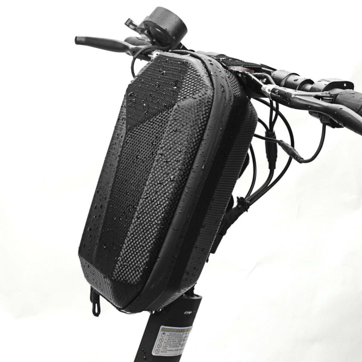 Geanta pentru Trotineta Electrica, Kaveny, Hard Shell de 4 L, Geanta Frontala pentru Bicicleta, Impermiabila Rigida pentru Bicicleta, 30 x 15.5 x 13 cm, Negru