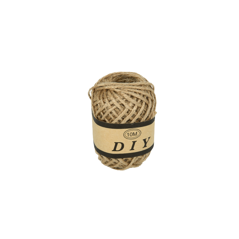 Accesorii creatie - ghem sfoara canepa, natural, 10m, set 12 buc, Colorarte, BC-JT005