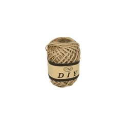 Accesorii creatie - ghem sfoara canepa, natural, 10m, set 12 buc, Colorarte, BC-JT005