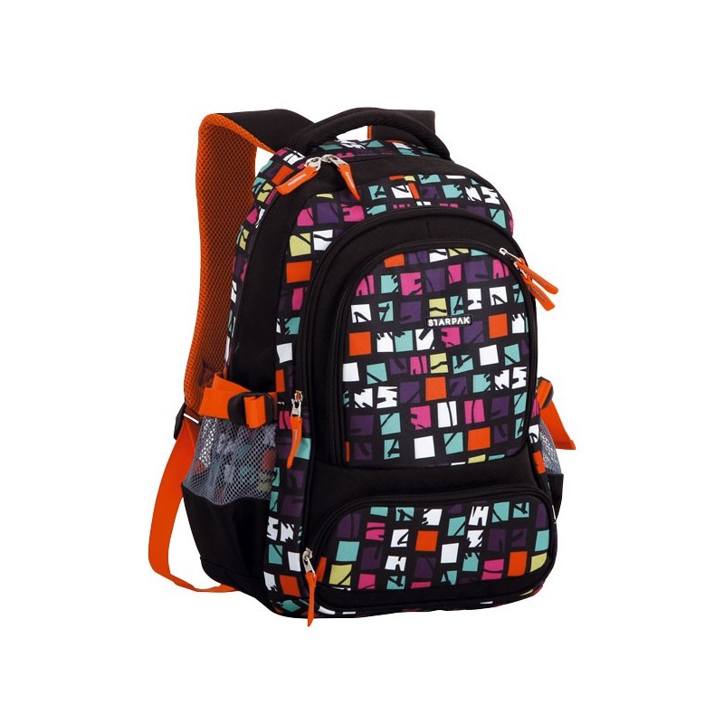 Ghiozdan Starpak Games, 2 compartimente, 2 buzunare, negru, 375502