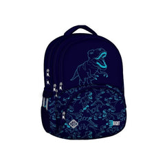 Ghiozdan St.Majewski St.Right Tirex, 3 compartimente, 3 buzunare, bleumarin, 38022