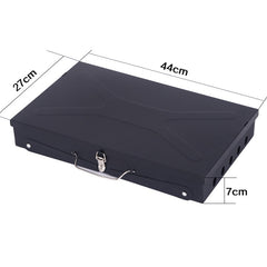 Gratar Portabil, Kadeny, Pliabil, Tip Servieta, cu Accesorii pentru Gatit Incluse, Confectionat din Metal, 46x43x26 cm, Negru