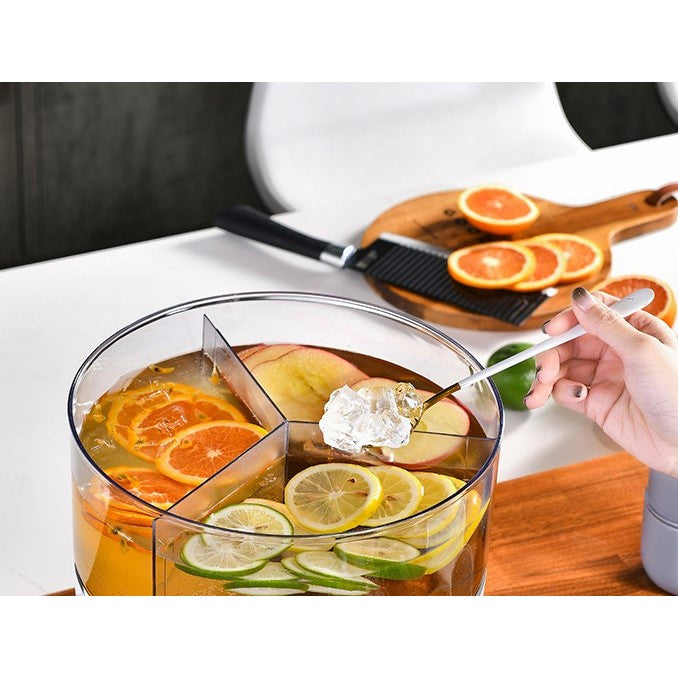 Dozator de apa Kadeny, 3 compartimente rotative, capacitate mare de 6l, verde