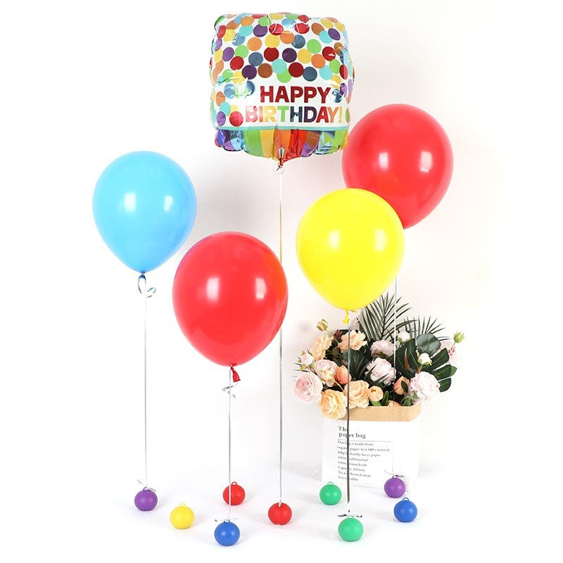 Greutate pentru Baloane, Kaveny, Accesoriu Petrecere, 5.5x5.5 cm, 120 g, Rosu