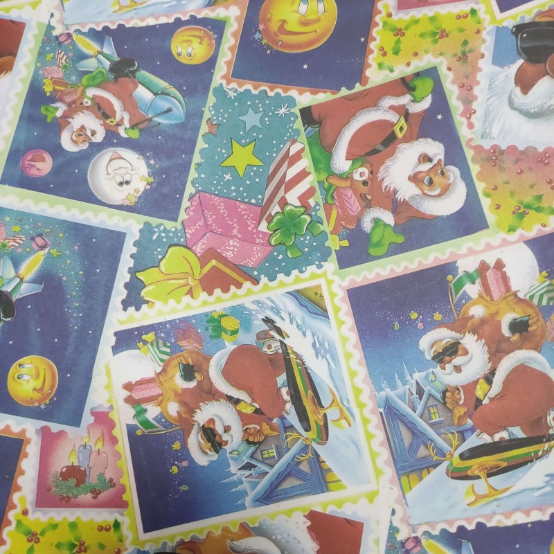 Hartie ambalat cadou, 70x100cm, diverse modele sarbatori iarna, 100 coli/set