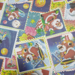 Hartie ambalat cadou, 70x100cm, diverse modele sarbatori iarna, 100 coli/set
