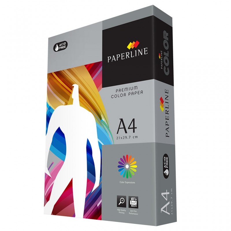 Hartie colorata A4 Paperline 272, 80g/mp, gri, platinum intens, top 500 coli
