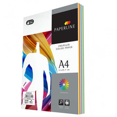 Hartie colorata A4 Paperline, 80g/mp, mix culori intense, top 250 coli (5 culori x 50 coli)
