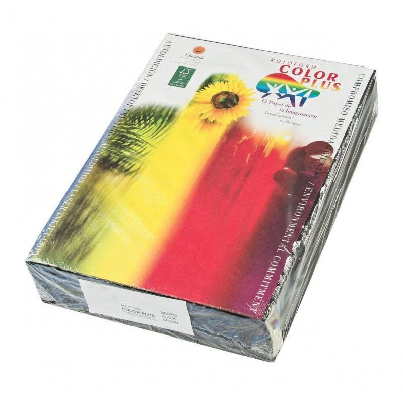 Hartie colorata A4 Color Plus, 80g/mp, negru intens, top 500 coli